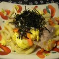 大魔女's cooksnap of when they made ほっこり卵ＤＥ焼きうどん♫♬.