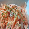 toshihaha's cooksnap of when they made にんじんとハムのクリチサラダ.