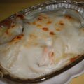 Jock's cooksnap of when they made 鮭とじゃが芋のグラタン.