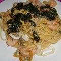 buのsu's cooksnap of when they made シーフードミックスを使ったしょうゆパスタ.
