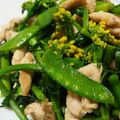 mmameco's cooksnap of when they made ✿菜の花と豚肉のジューシー焼き✿.