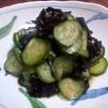 にゅあ's cooksnap of when they made きゅうりとワカメの酢の物.