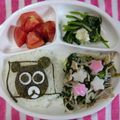 るらちゃん's cooksnap of when they made お手軽キャラ弁♡ダブルＢ（似てないけど）.