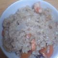 SILK0205's cooksnap of when they made ＊えびとお野菜のバター醤油炊き込みご飯＊.