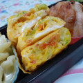 monchanママ's cooksnap of when they made 卵焼き in ねぎ＆桜海老♪.