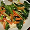 サトモユリア's cooksnap of when they made 小松菜と豆腐の炒め物.
