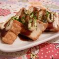 rie-tin's cooksnap of when they made 。＊・。たこ焼き風　厚揚げ。＊・。.