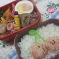ゆーあちん's cooksnap of when they made 子供が喜ぶお弁当☆さくらんぼ＆りんご.