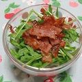 moruchama's cooksnap of when they made 簡単☆水菜とベーコンのサラダ.