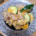 料理に目覚めた高校生's cooksnap of when they made ズッキーニと豚肉の卵炒め.
