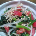 miyako705's cooksnap of when they made ｡*｡ほうれん草ともやし和え｡*｡.