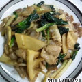たまどん☆'s cooksnap of when they made たけのこと行者にんにくの春炒め.