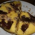 tenten1's cooksnap of when they made 炊飯器＆ＨＫＭでチョコバナナケーキ♪.