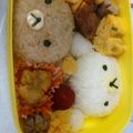 risansa's cooksnap of when they made リラックマ　キャラ弁で行楽弁当.