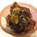やちぢょ☆'s cooksnap of when they made なすと牛肉のぴりからきんぴら.