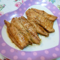U・x・U's cooksnap of when they made 煮るだけ簡単♪レタス巻き巻き鯵の蒲焼風☆.