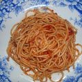みんすよん's cooksnap of when they made アンチョビのトマトソーススパゲティ.