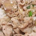 hiromoko's cooksnap of when they made 超高速！ネギ塩豚カルビ丼.