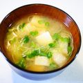 annnnn's cooksnap of when they made ✿かいわれと油揚げのお味噌汁✿.