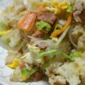 ピンクのたまご's cooksnap of when they made 春きゃべつと焼豚のさっぱりチャーハン☆.