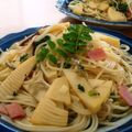 mmameco's cooksnap of when they made 筍の和風パスタ.