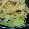 やんぐおいすたー's cooksnap of when they made 柚胡椒が香る♪鶏とキャベツの和風パスタ.