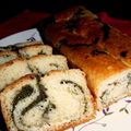 kurukurumin's cooksnap of when they made 卵・油なし☆抹茶マーブル栗パウンド.