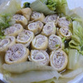 norikeiママ's cooksnap of when they made 肉巻き油揚げと白菜の煮物.