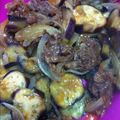 のあまま62's cooksnap of when they made ルクエで茄子と牛肉のヘルシー蒸し.