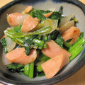 mcc5646's cooksnap of when they made おさかなのソーセージとほうれん草炒め.
