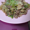 モチョ1013's cooksnap of when they made 豚挽き肉とレタスのシャキシャキ炒め.