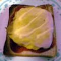 kinmaru's cooksnap of when they made 半熟卵のケチャマヨチーズトースト.
