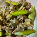 ayu's cooksnap of when they made 簡単うまッ！豚とアスパラのバタポン.