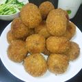 ぴろもこ's cooksnap of when they made 残り物の、カレーライス・ボール.