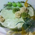 めんどくさい。's cooksnap of when they made 抹茶好きの♡抹茶と小豆のムースケーキ♡.