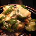 tomokoshiawase's cooksnap of when they made きゅうりの酒かす和え.