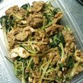 あやこ６１'s cooksnap of when they made 豆板醤でピリ辛★水菜の豚しゃぶ.