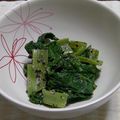 DELA's cooksnap of when they made 不断草の胡麻味噌辛子和え.