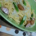 pyaco's cooksnap of when they made アスパラとベーコンのクリームスパゲティ.