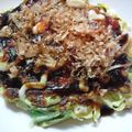 わぴちゃん's cooksnap of when they made フライパンで！天かすたっぷりのお好み焼き.