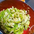 ごーごーゆきんこ's cooksnap of when they made 苦手克服☆ﾋﾟｰﾏﾝと玉ねぎのｺﾞﾏ和え.