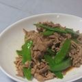 きらり流れ星's cooksnap of when they made 豚肉とスナップエンドウの醤油炒め★.