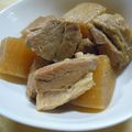 ぴーぽーバーバ's cooksnap of when they made ■　こっくり味の豚バラ大根　煮卵添え　■.