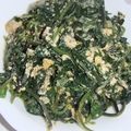 きらり流れ星's cooksnap of when they made 簡単、菜の花の卵とじ（葉物野菜で対応可）.
