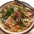 papikun's cooksnap of when they made とろりん～♪豚肉ちゃんの☆おうどん☆.