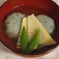 Ery's cooksnap of when they made 春の香り♪よもぎと筍のお吸い物.