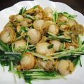 sakuni's cooksnap of when they made ベビーホタテと水菜のガーリック炒め。.