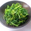 ぱりぱりいちご's cooksnap of when they made 菜の花のお浸し（辛子風味）.