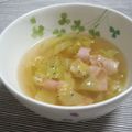 NYamashita's cooksnap of when they made 春キャベツとベーコンのスープ.