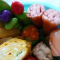 あぁるちゃん's cooksnap of when they made キャラ弁おかず☆あじさい♪.